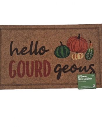 mohawk home fall bienvenue faux coir polyester doormat multi 18" x 30" (copy)
