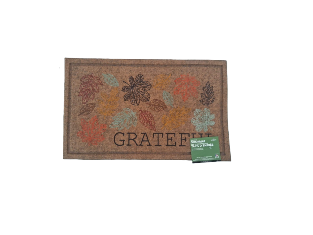 mohawk home hello fall faux coir polyester doormat orange 18" x 30" (copy)