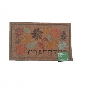 mohawk home hello fall faux coir polyester doormat orange 18" x 30" (copy)