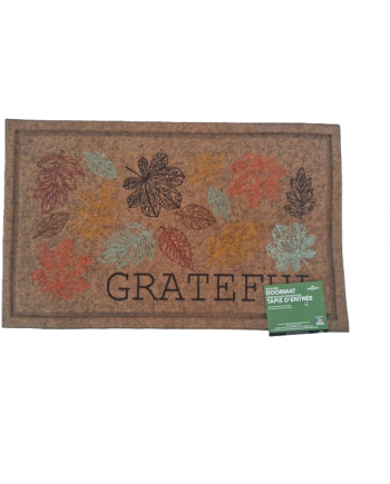 mohawk home hello fall faux coir polyester doormat orange 18" x 30" (copy)