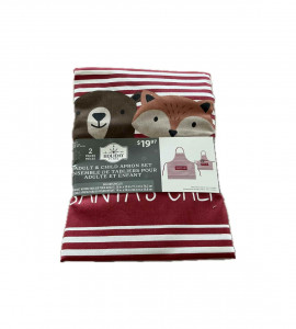 Holiday Time Adult & Child Apron Set