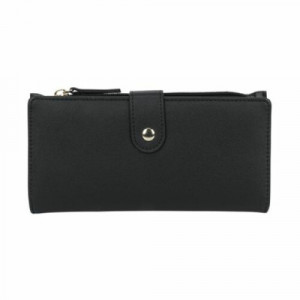 time & tru samara slim two fold wallet black
