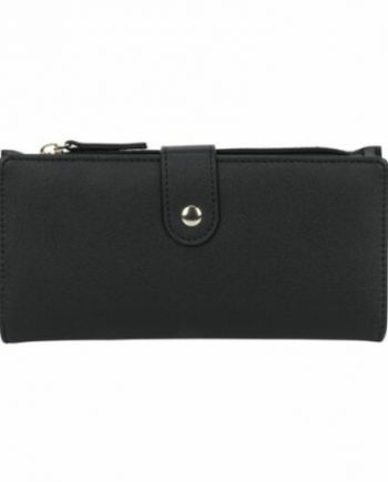 time & tru samara slim two fold wallet black